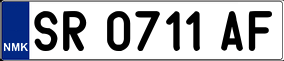 Trailer License Plate